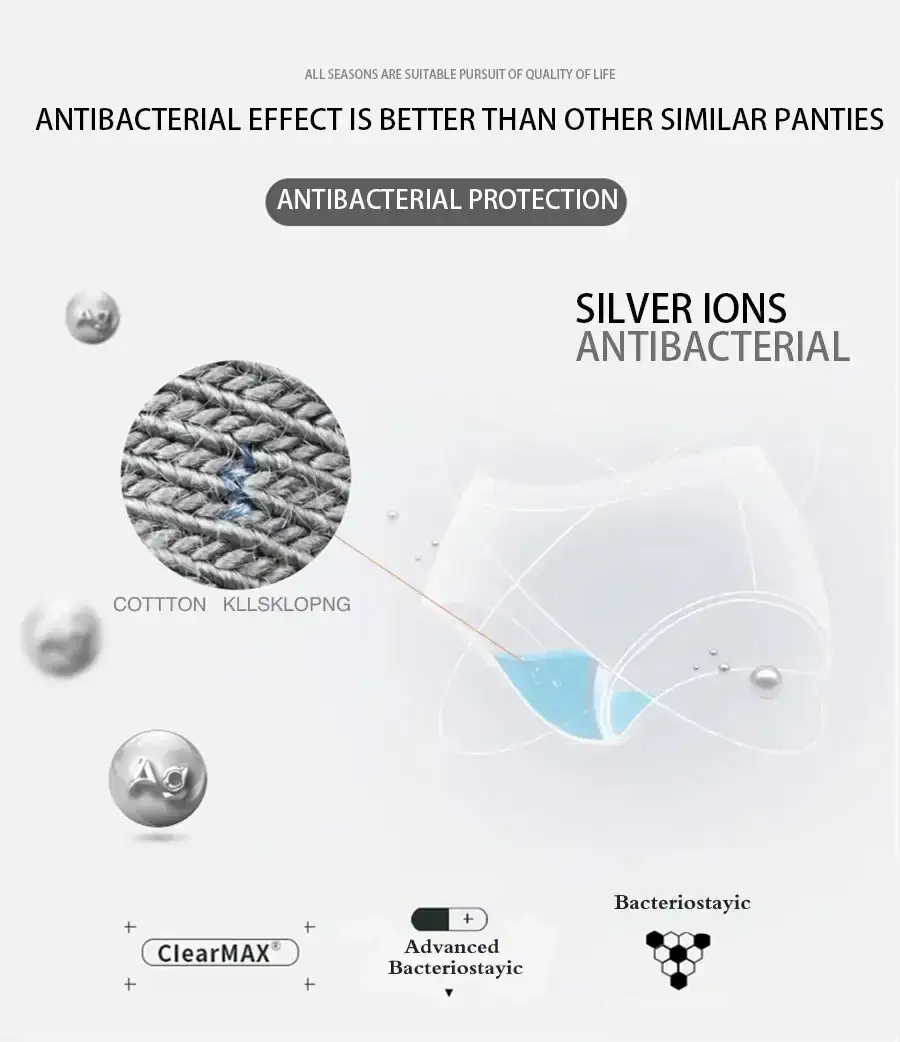Hermoso Calzón Algodón Antibacterial Semielasticado 4