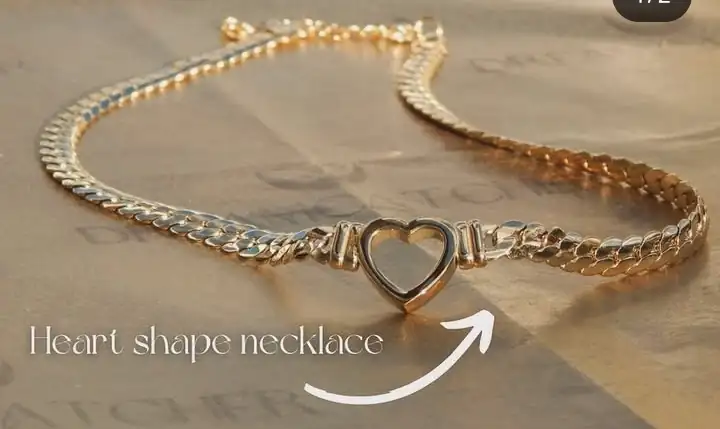Collar en forma de corazón