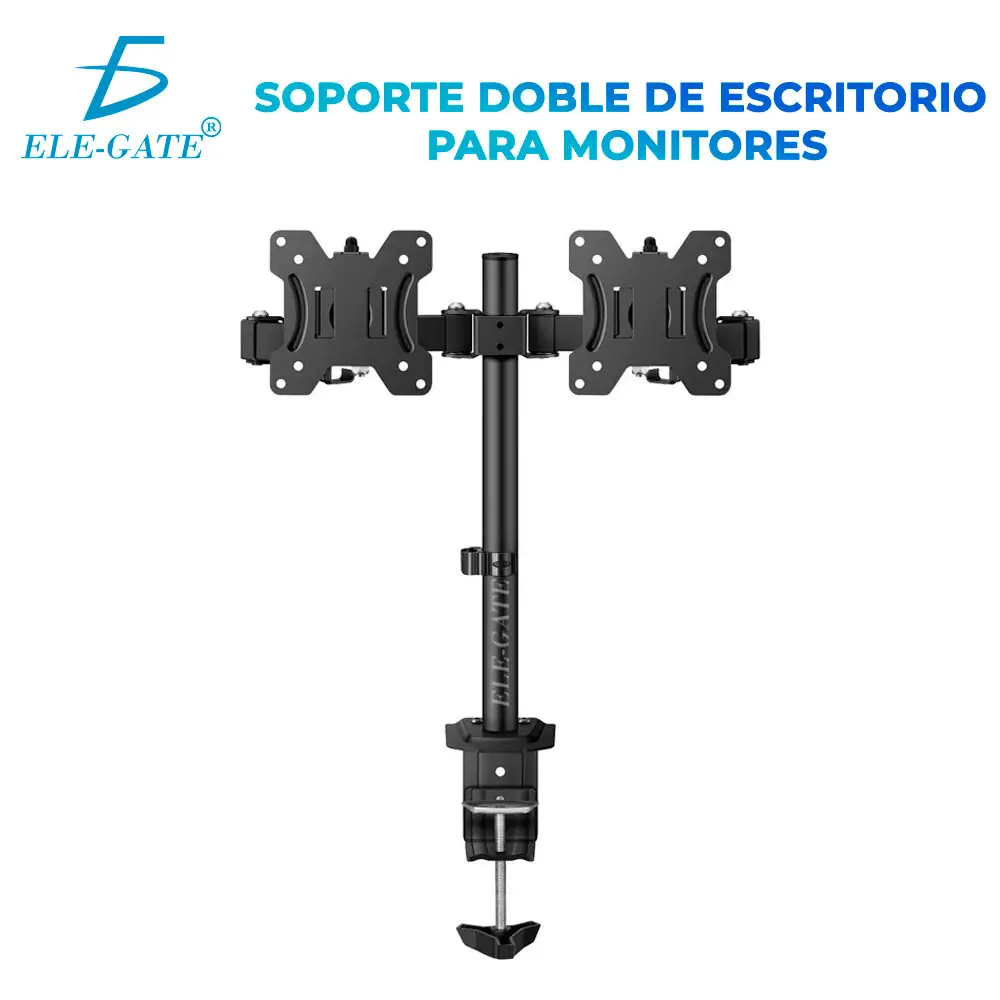 Soporte De Mesa Para Monitor Tv Doble 13 A 27 Pulgadas  3