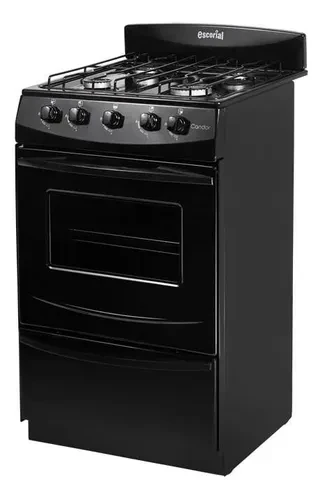 COCINA ESCORIAL CANDOR NEGRA GAS NATURAL 3