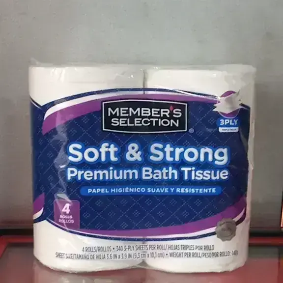 Papel higiénico Soft strong de 4 rollos 