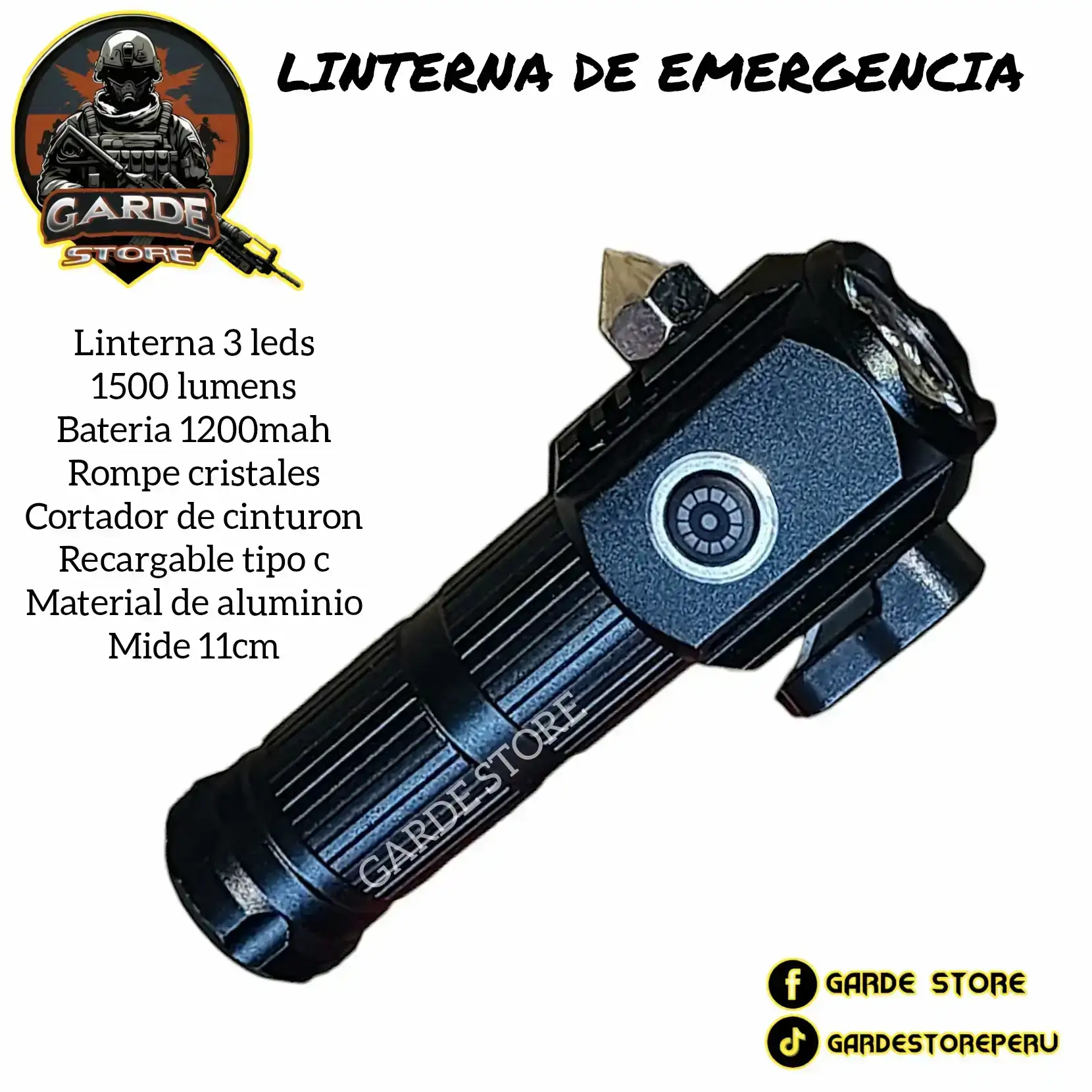 Mini linterna potente.  2