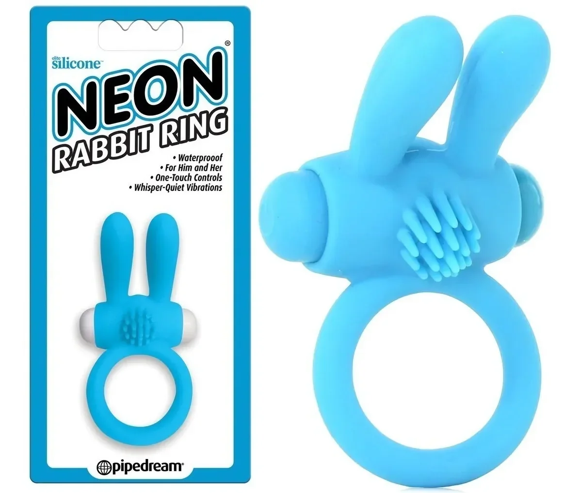 Neon Rabbit Ring blue