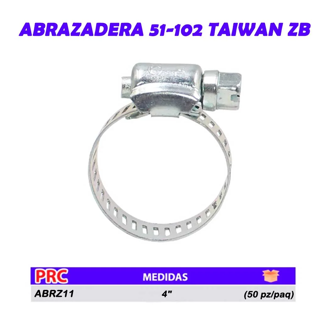 ABRAZADERA 51-102 TAIWAN ZB 4"