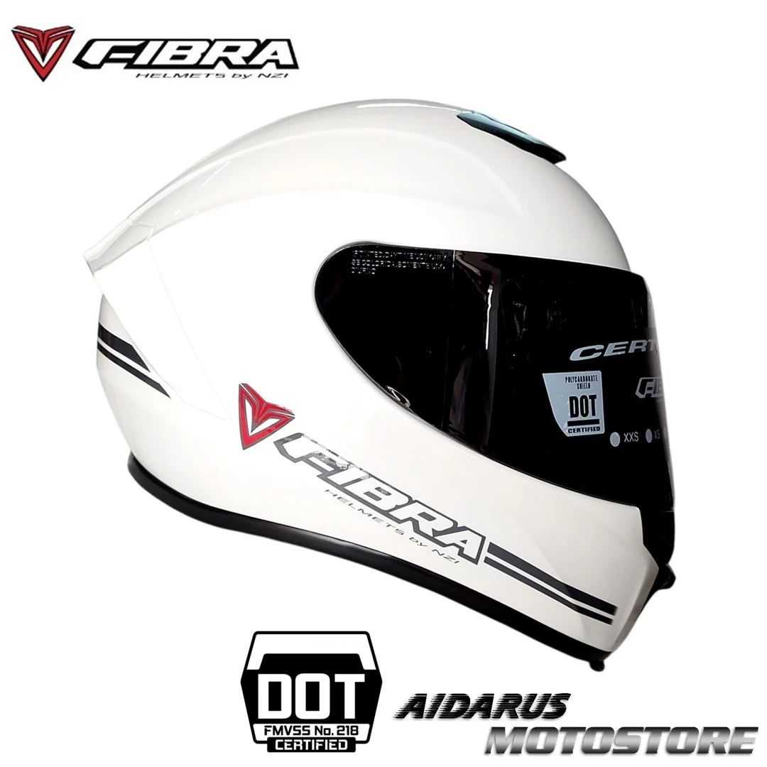 CASCO FIBRA GIGA BLANCO BRILLO