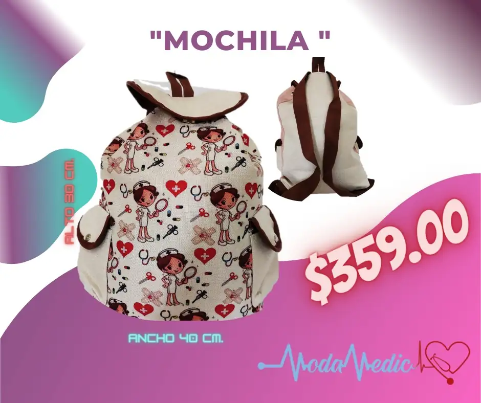 Mochilas diseño de enfermeras 3