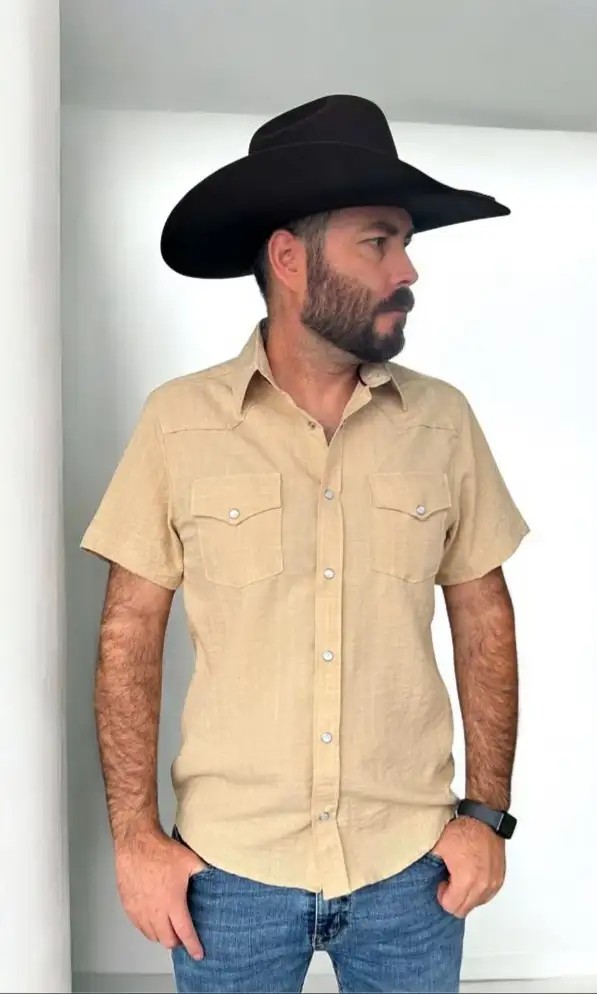 CAMISA VAQUERA CABALLERO MC