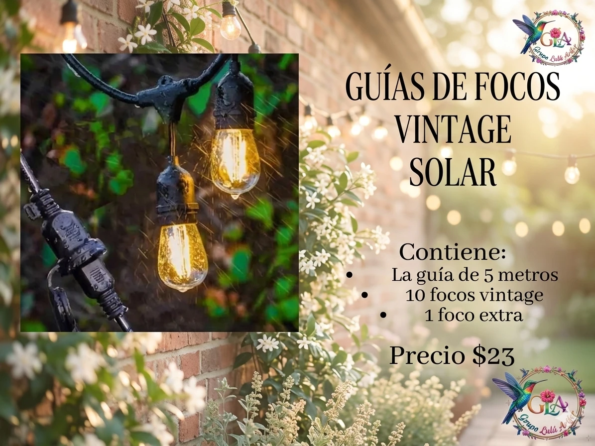 Guía vintage de 5 metros solar