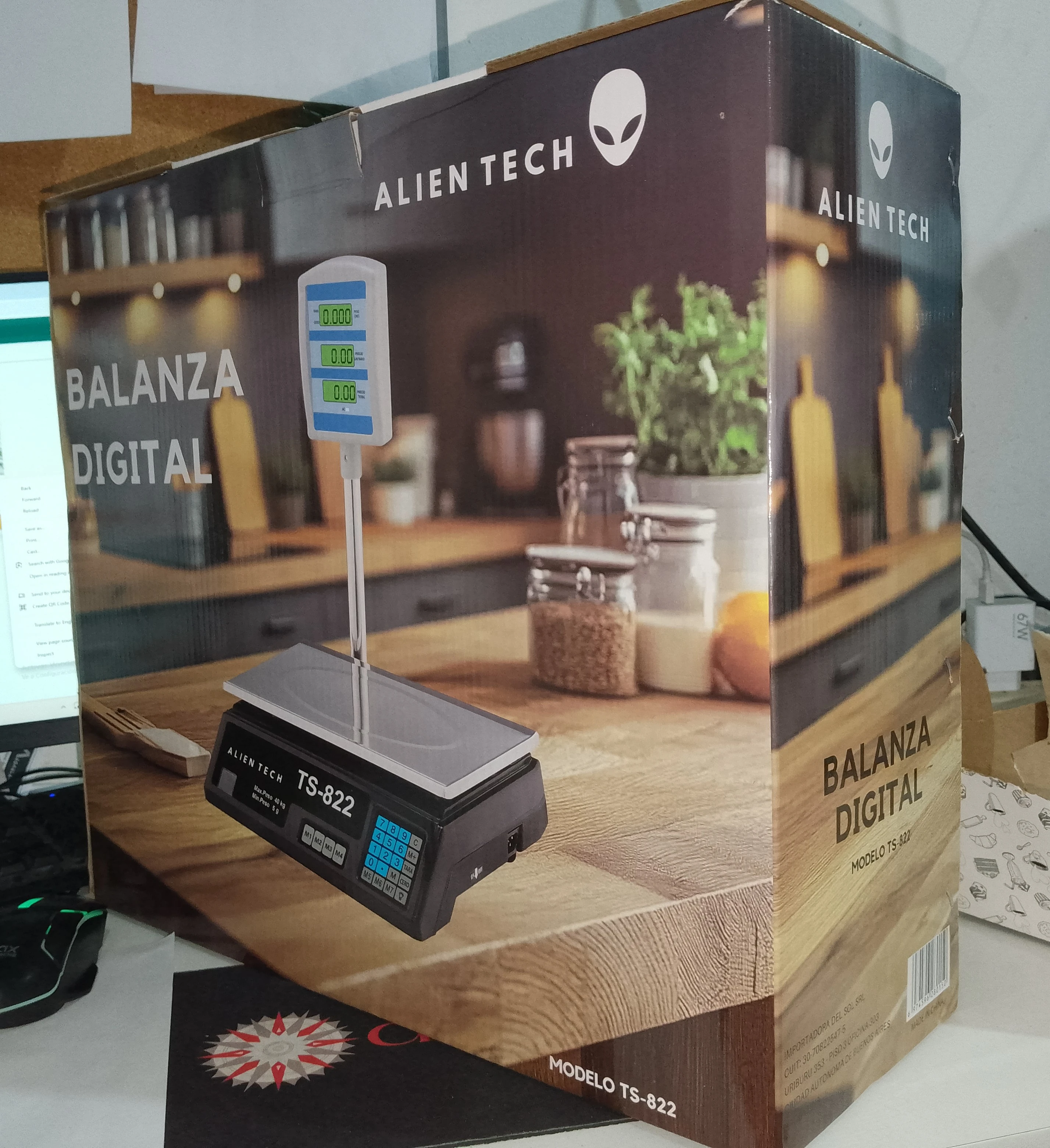 Balanza digital Alien tech con mastil
