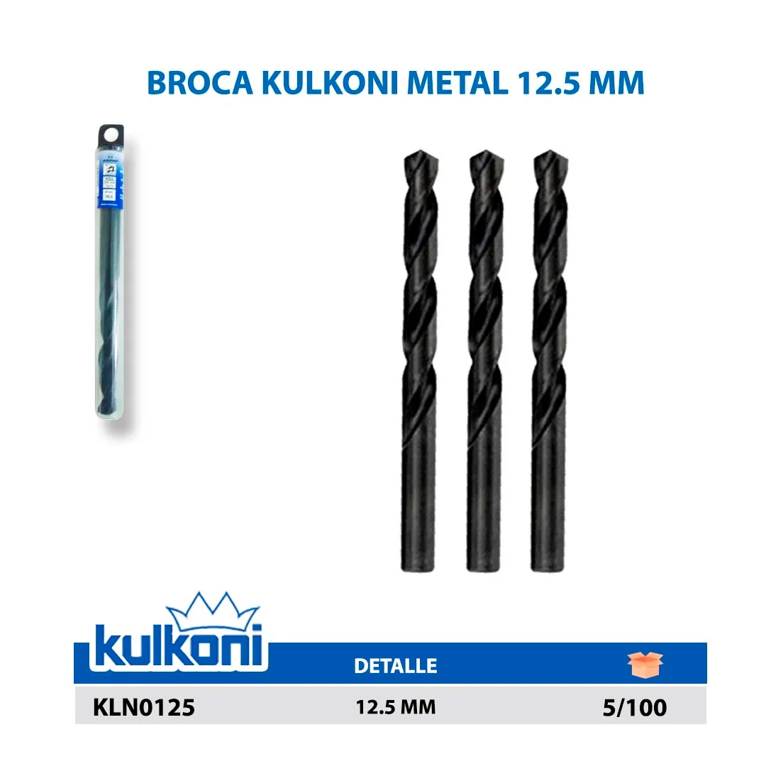 BROCA KULKONI METAL 12.5 MM