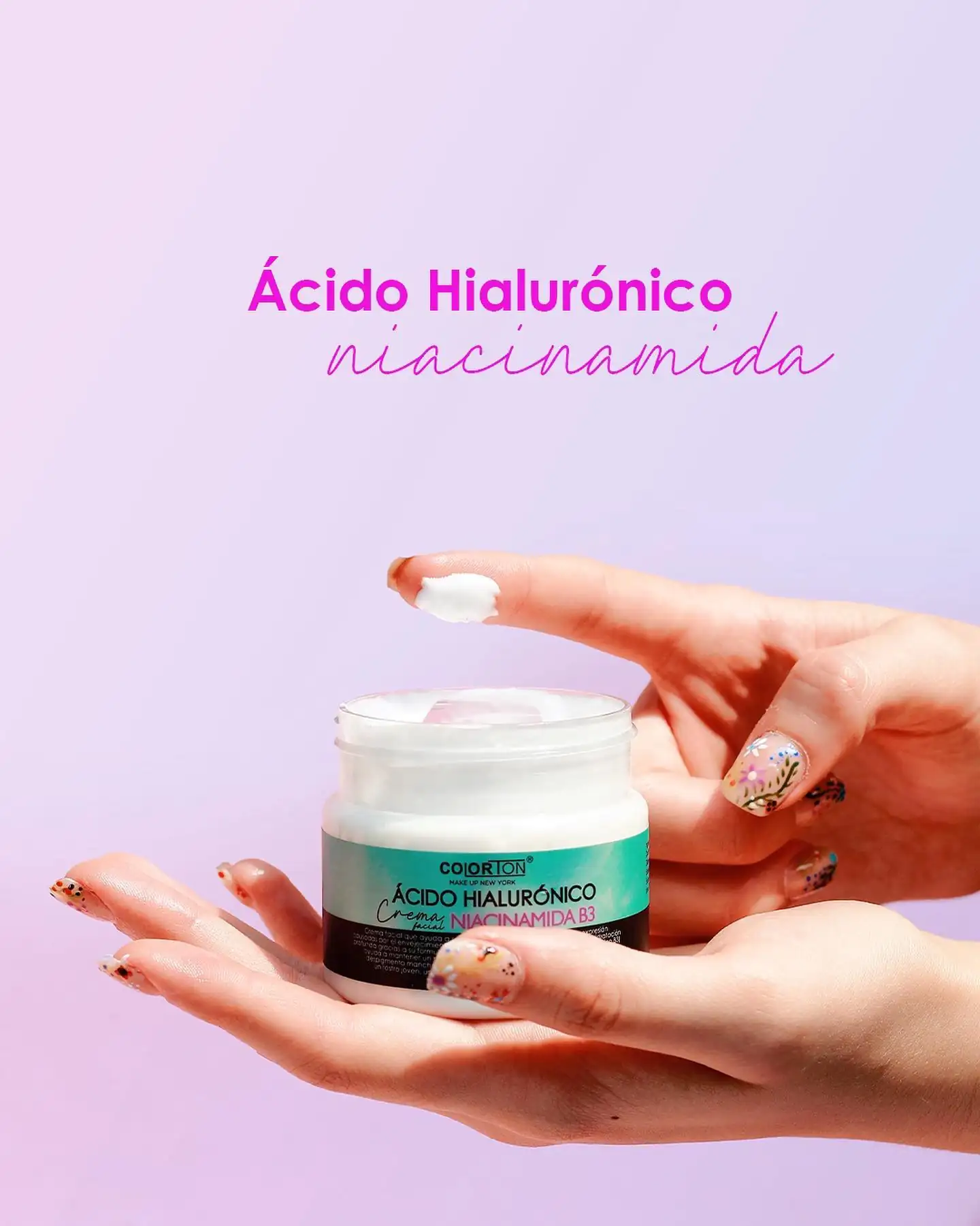 Crema fácil Ácido Hialurónico & Niacinamida B3- Colortón  2