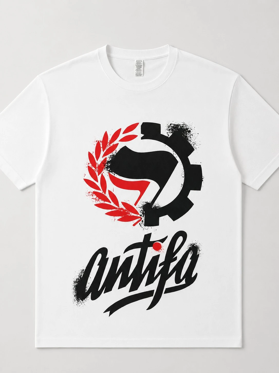 Camiseta estampada blanca