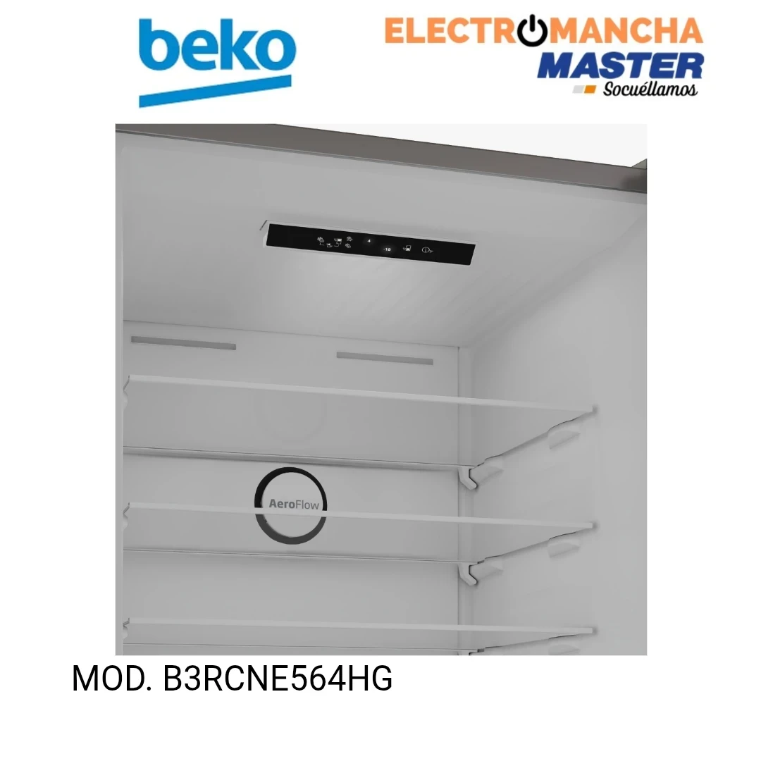 FRIGO COMBI BEKO B3RCNE564HG INOX 1,92x70 NF E  4