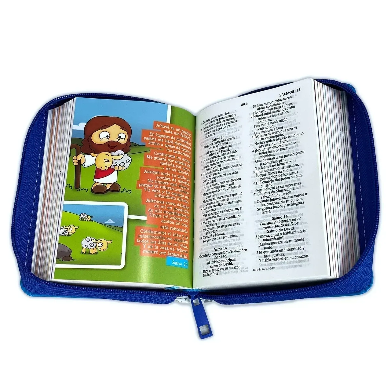 Biblia mi gran viaje RV60 Azul ziper LG 3
