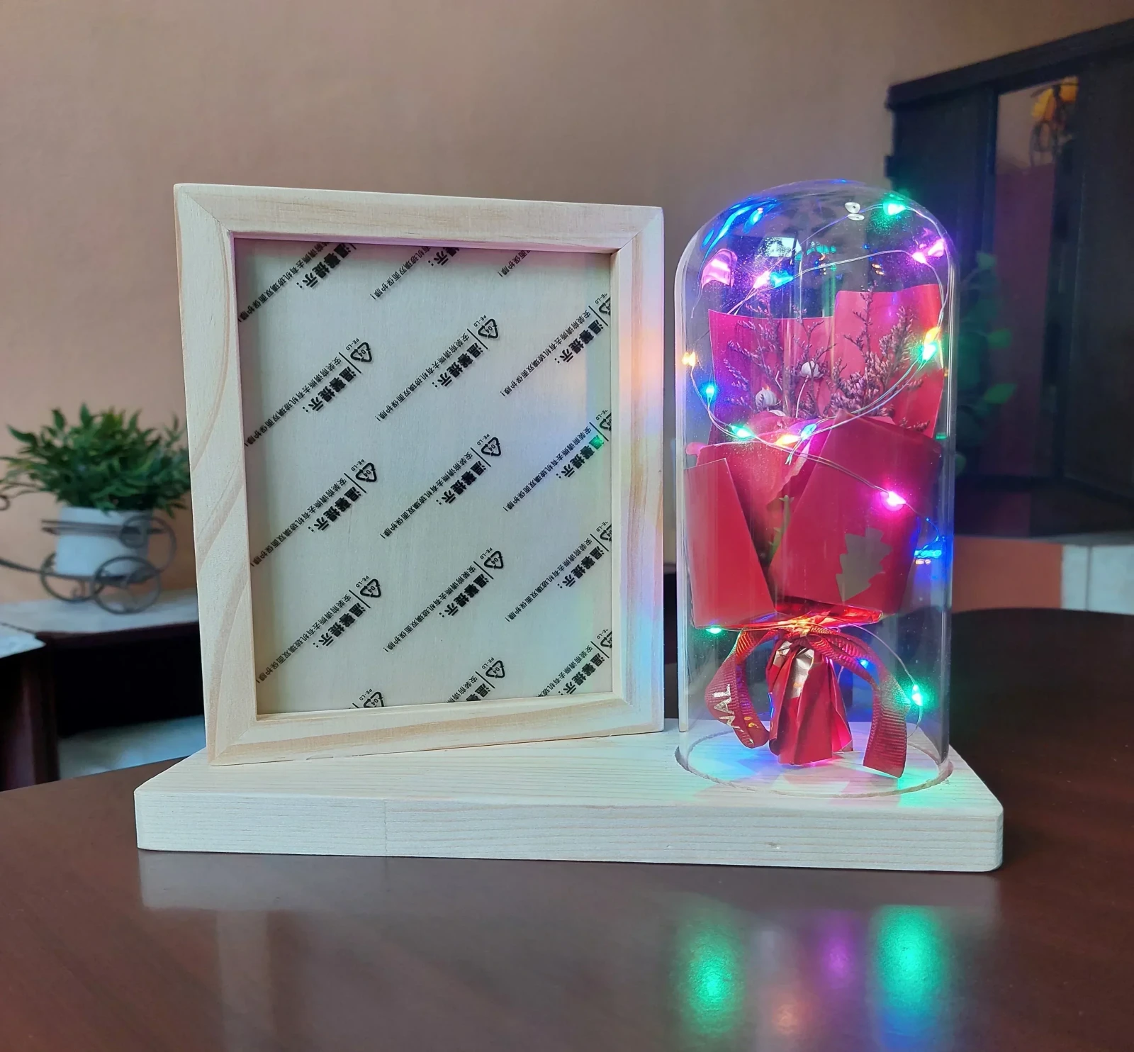 PORTARRETRATO CON LUCES