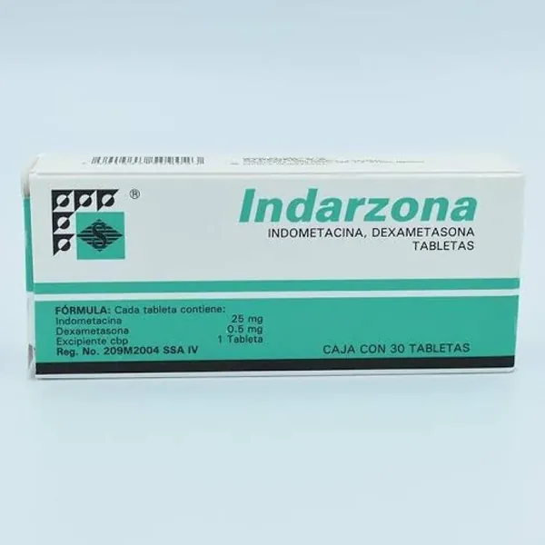 Indarzona/indometacina/dexametasona-30 capsulas