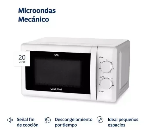 Microondas Bgh 20L B120M20 Blanco 4