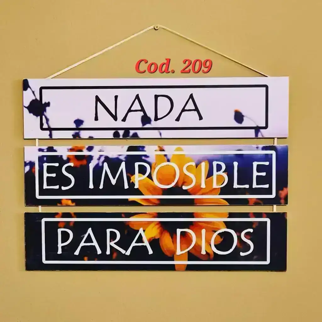 Cuadro chico x 3. Cód. 209