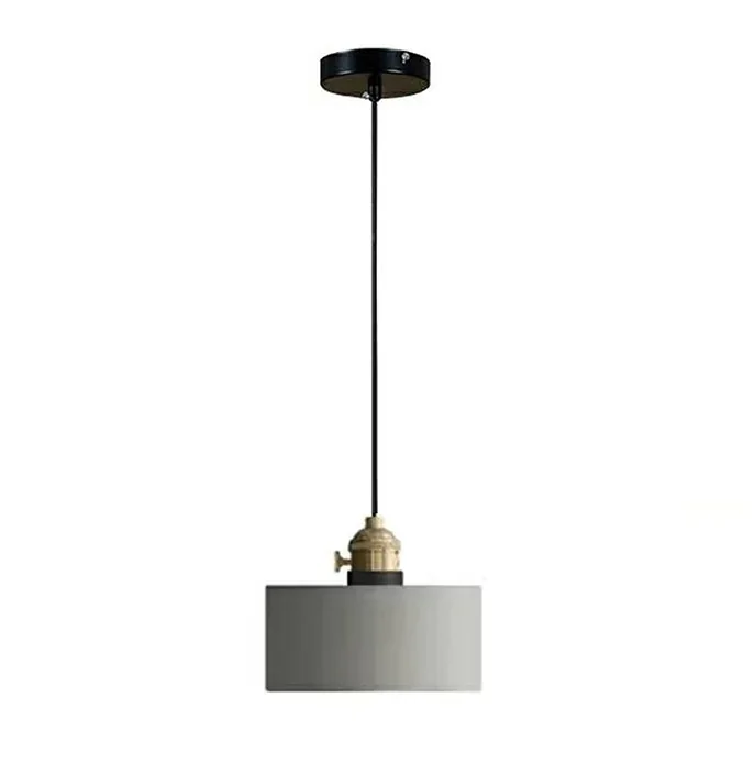 LAMPARA COLGANTE CEMENTO 1L E27