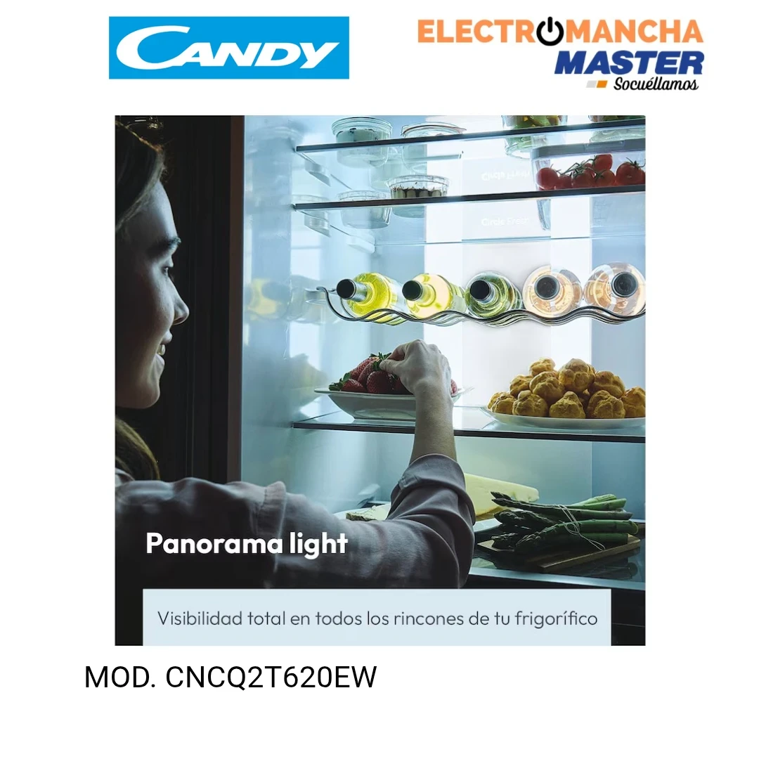 FRIGO COMBI CANDY CNCQ2T620EW 2,05"60 BLANCO NF E  3