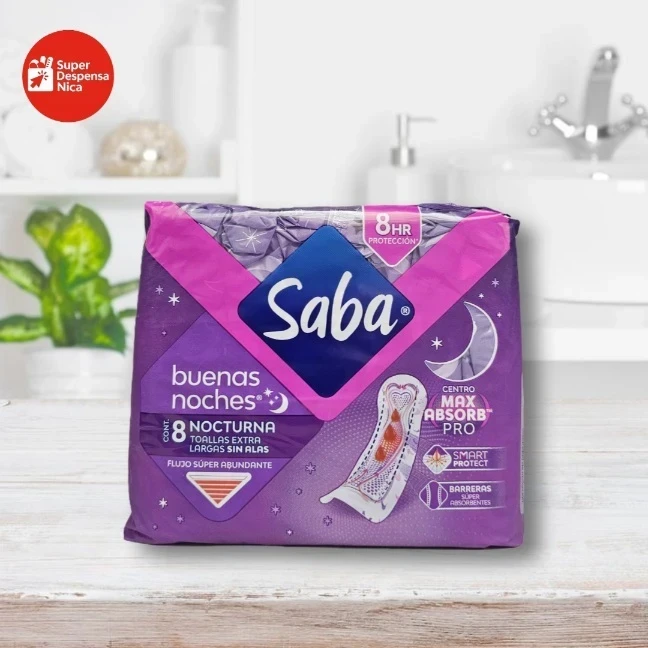 Toalla Sanitaria Saba Buenas Noches Sin Alas