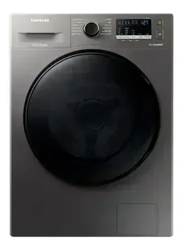 Lavarropas Samsung 7kg Ww70aa046bx Inverter Silver 1400rpm