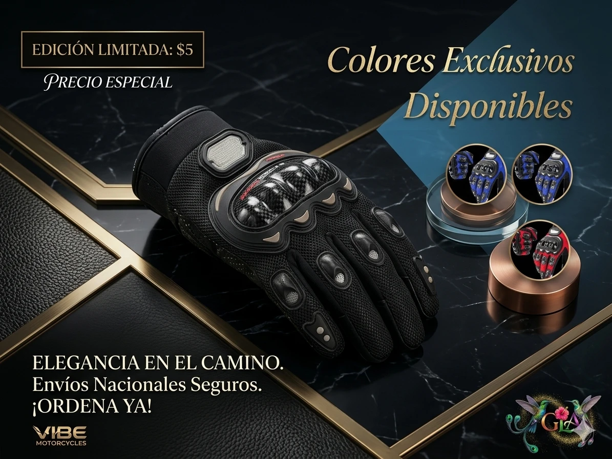 Guantes para motociclista 