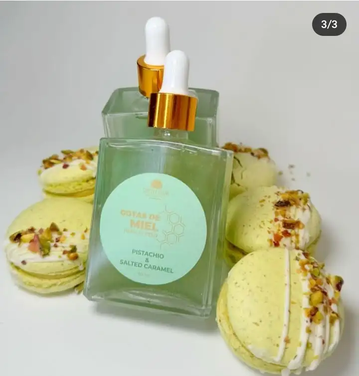 Gotas de miel- Pistacho y caramelo salado