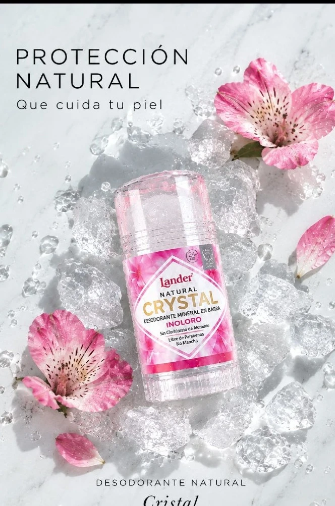 Lander Natural Crystal - Desodorante Mineral en Barra 