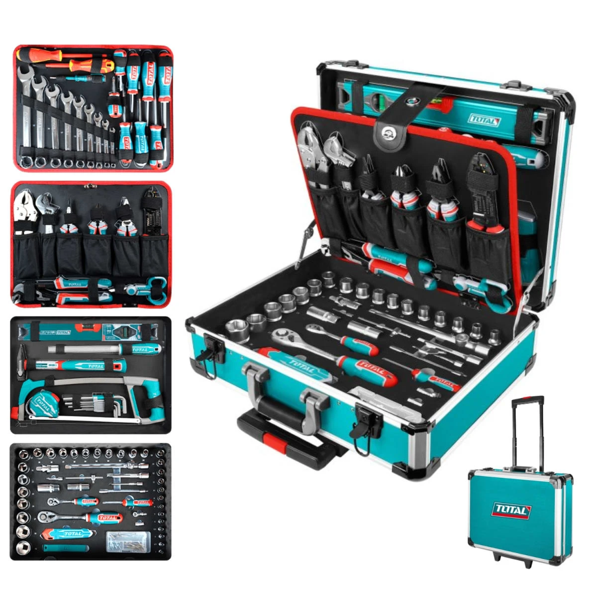 Set de herramientas manuales 147pcs con maletin total 2