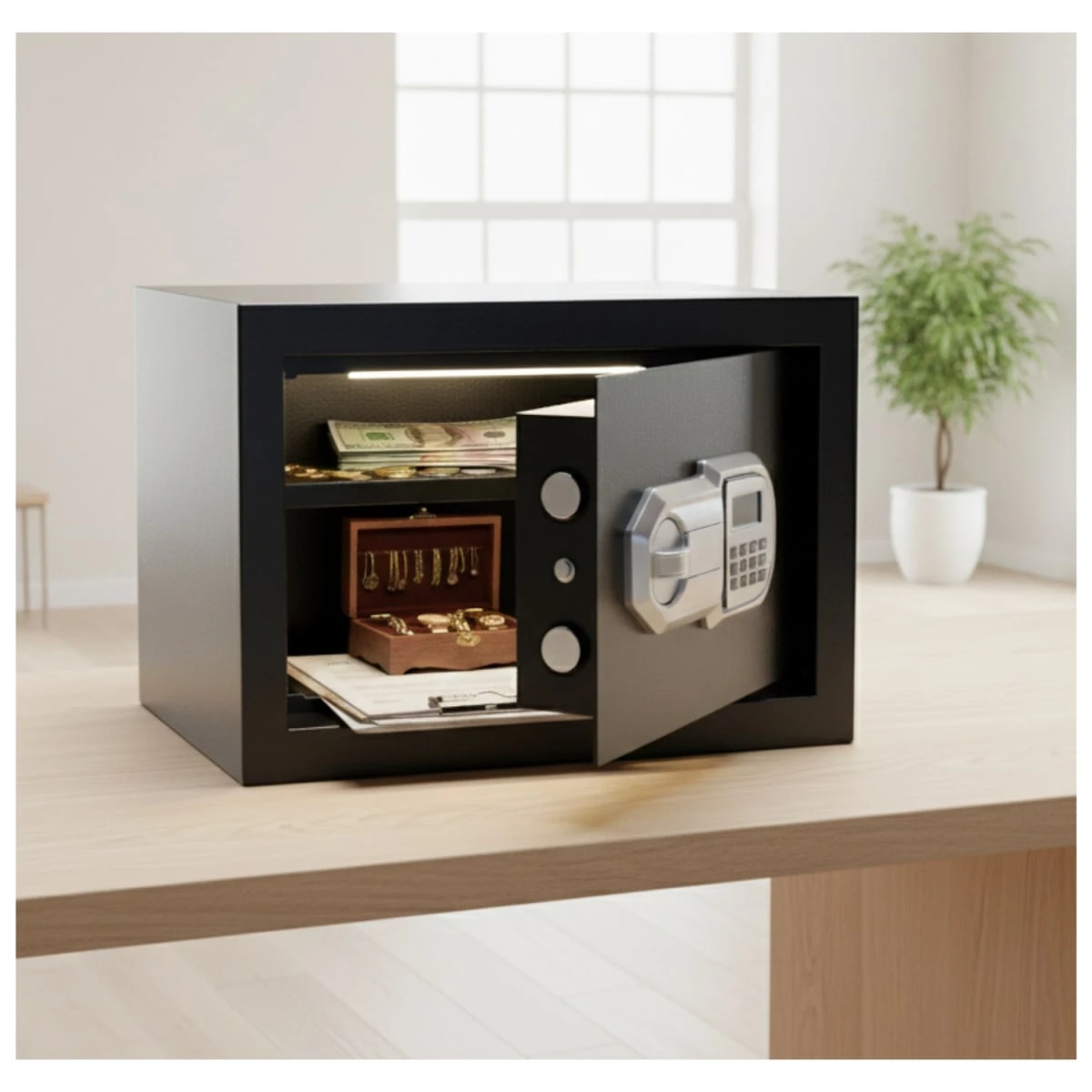 TESF2501 Caja fuerte electronica 19l total 3