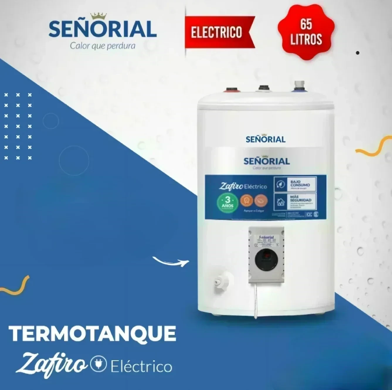 TERMO SEÑORIAL electrico 65L SUPERIOR 3