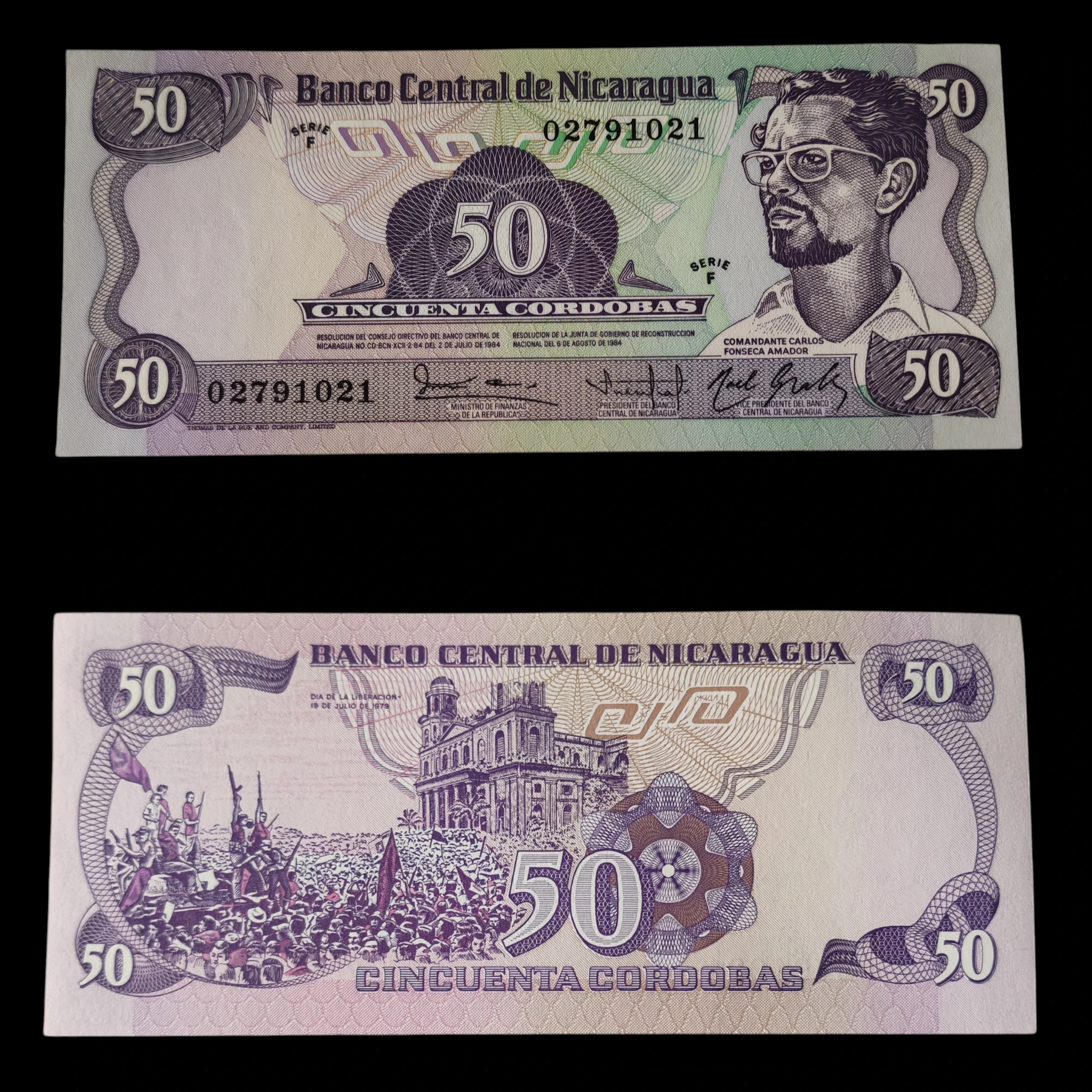° Nicaragua 50 córdobas UNC