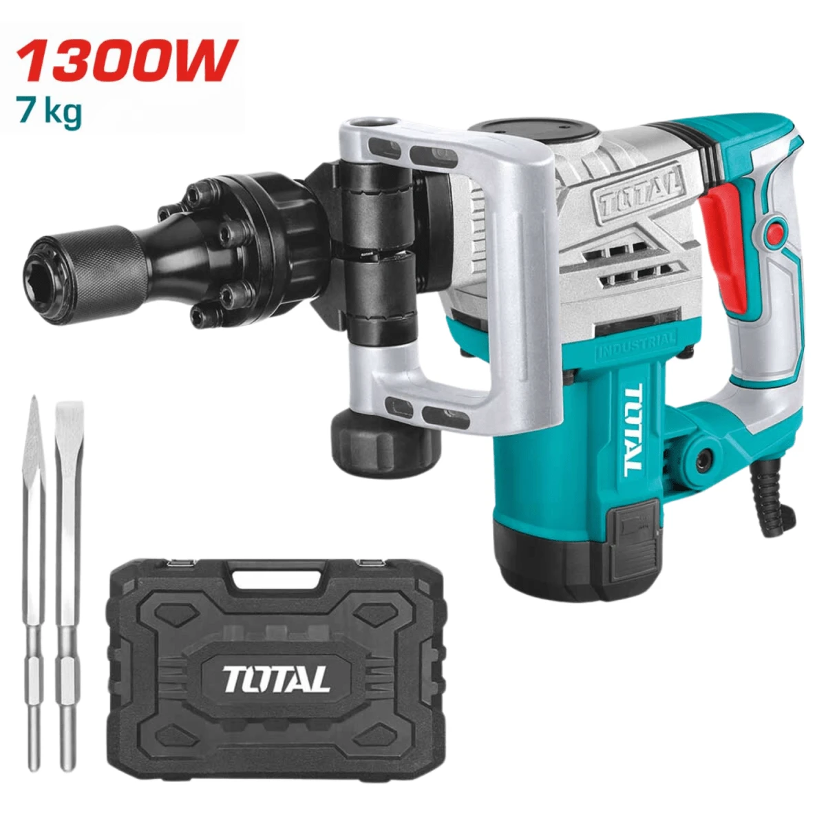 TH2130016 Martillo demoledor hex 1300w 20 joules industrial total
