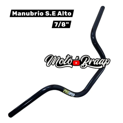 Manubrio S.E Alto 7/8" color Negro ( INCLUYE TRAVESAÑO NEGRO ) MUNDI PRO02852