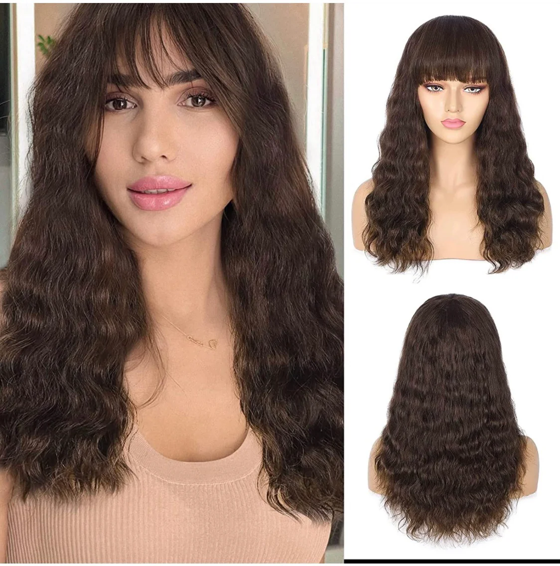 Peluca Brown #4 16” 