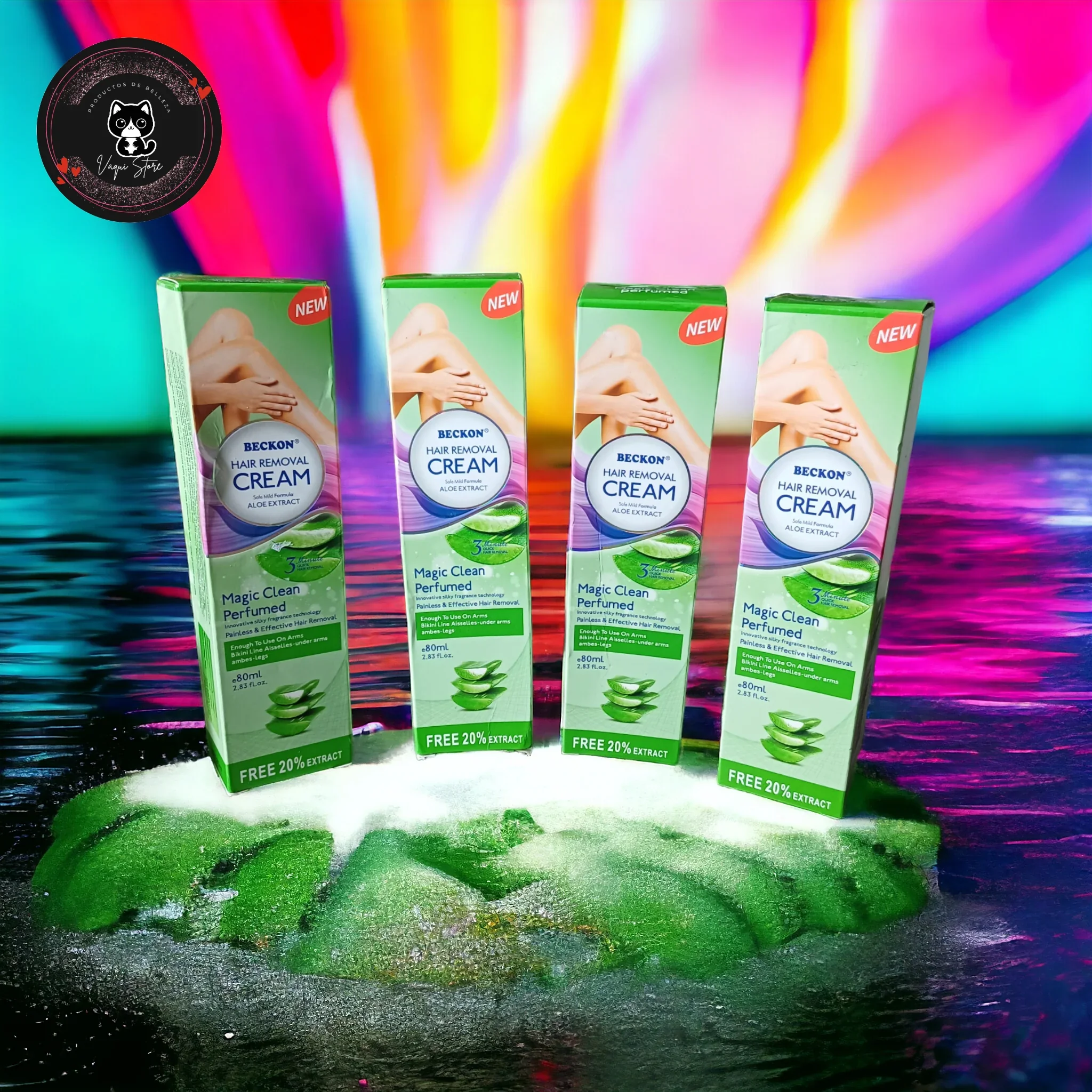 Crema Removedora de Bello Naranja y Aloe Beckon