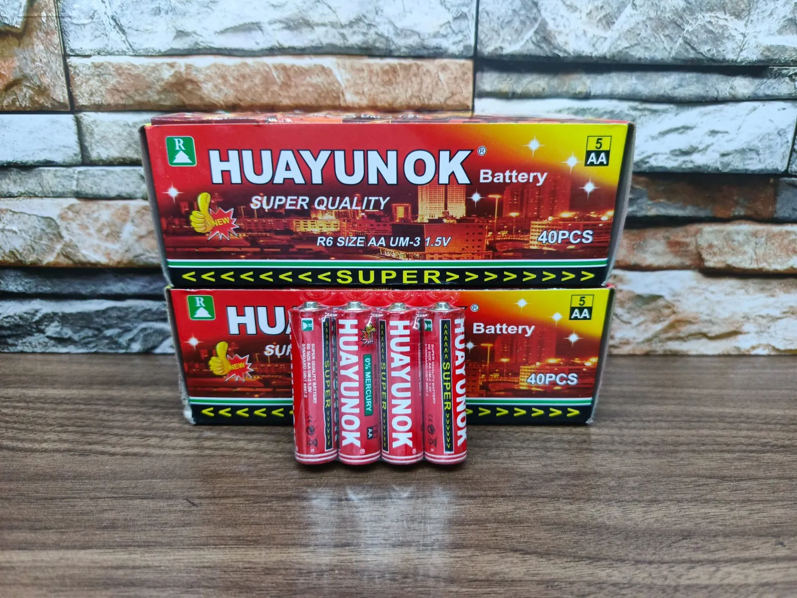 Pilas doble AA 40 PCS 