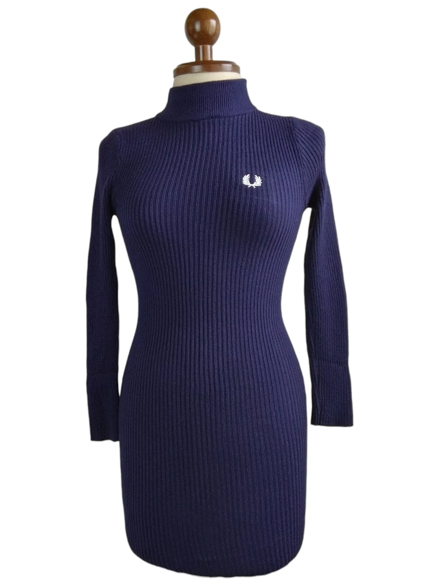 Vestido en hilo azul oscuro 