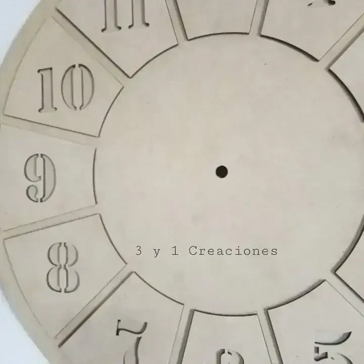 RELOJ ARÁBIGO PIEZAS CALADAS 3
