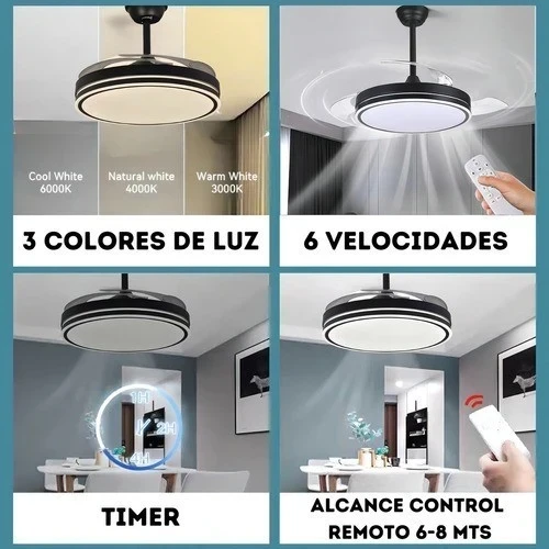 VENTILADOR DE TECHO RETRACTIL KANJI* 2