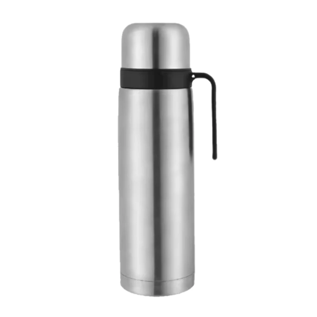 Termo Metalico Plateado 1L