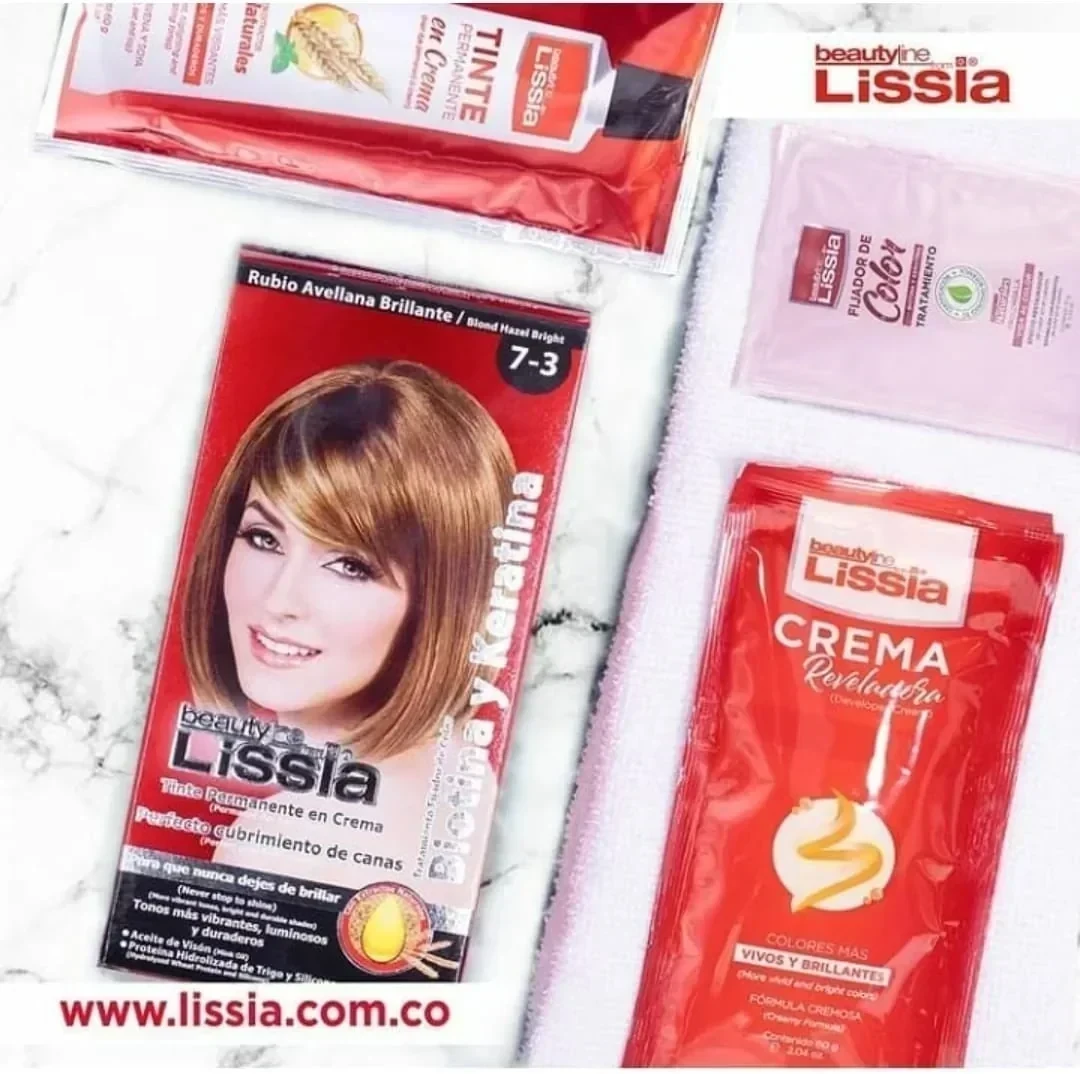 lissia tinte 7.3 rubio avellana brillante