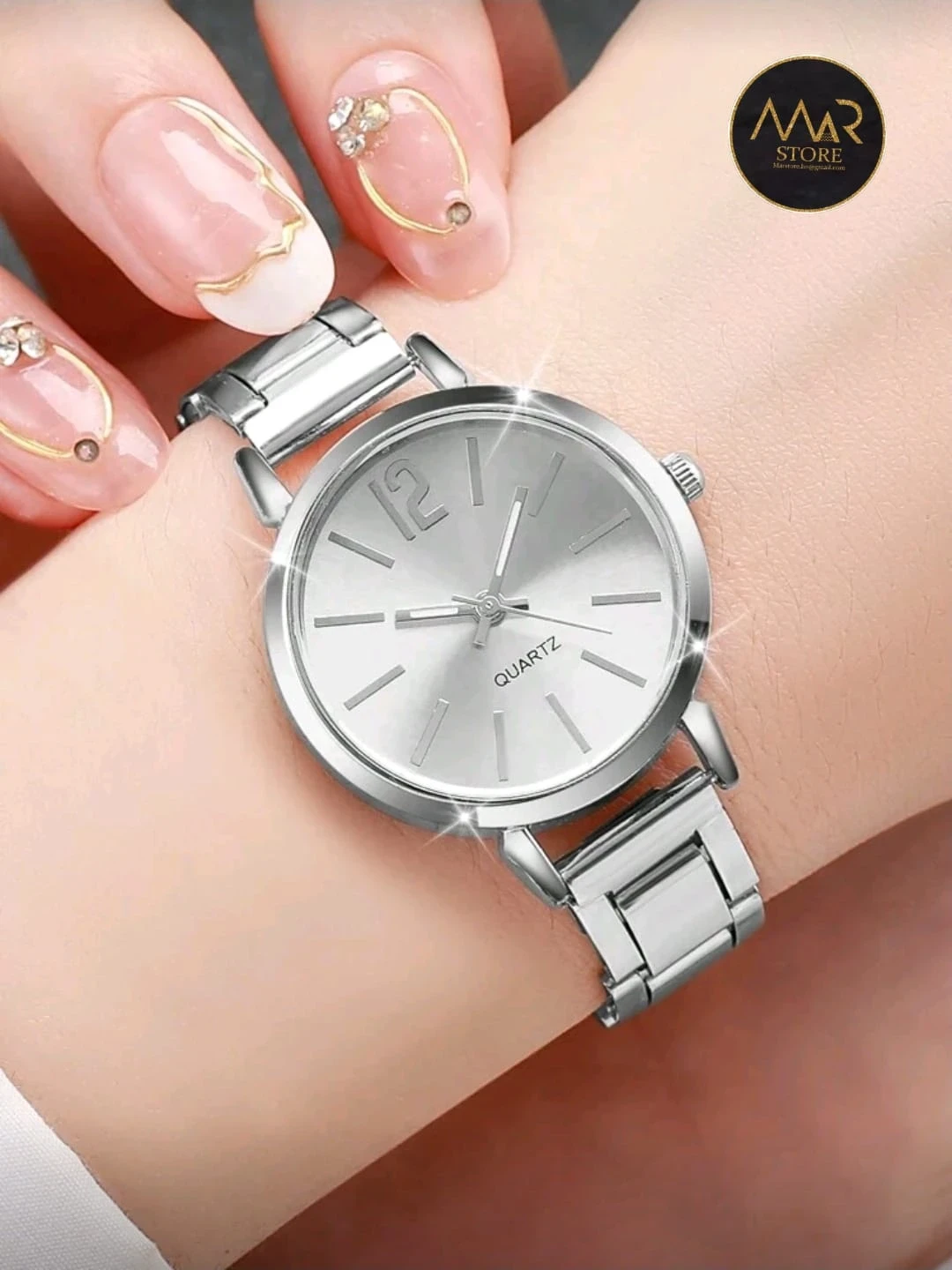 Reloj de acero  plata 