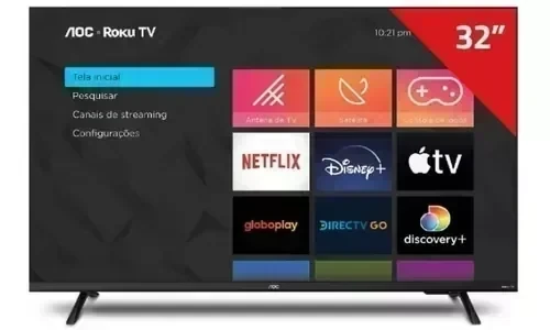 Smart Tv AOC 32" C/Roku Tv 2