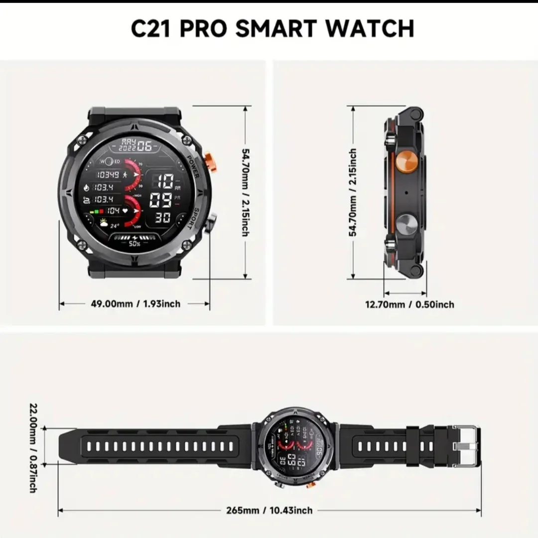 Reloj Smart grado Militar  9