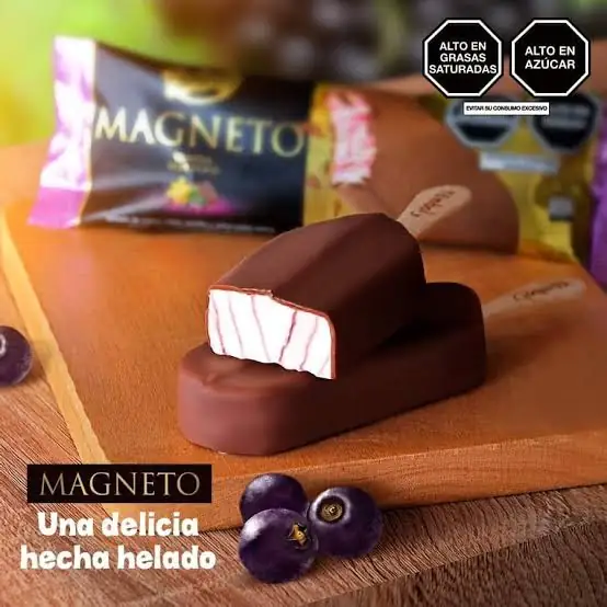 Helado Magneto Vainilla Salsa de Sauco