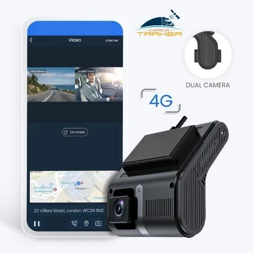 DASHCAM Cámara 4G/GPS con doble lente : frontal e interior 3