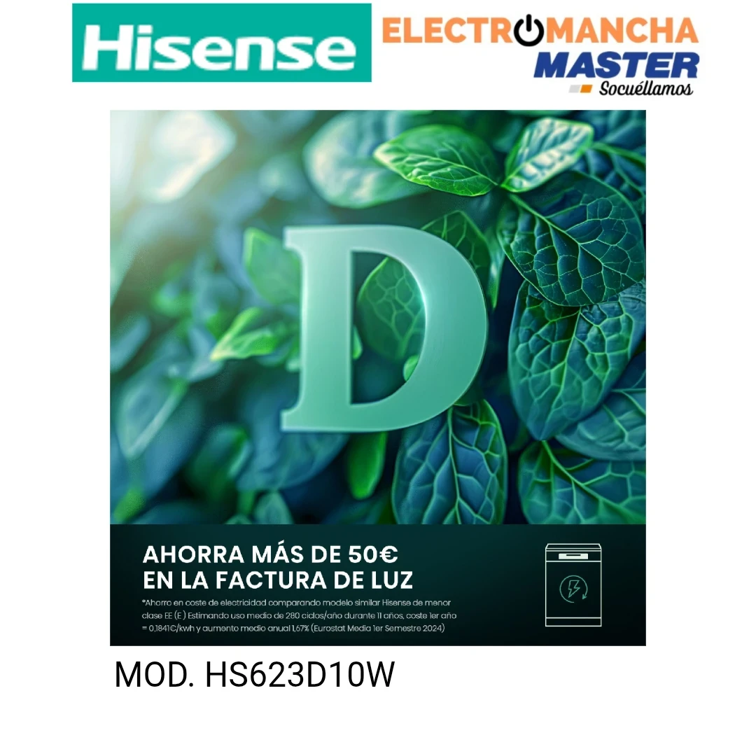 LAVAVAJILLAS HISENSE HS623D10W 3 BANDEJA BLANCO D 9