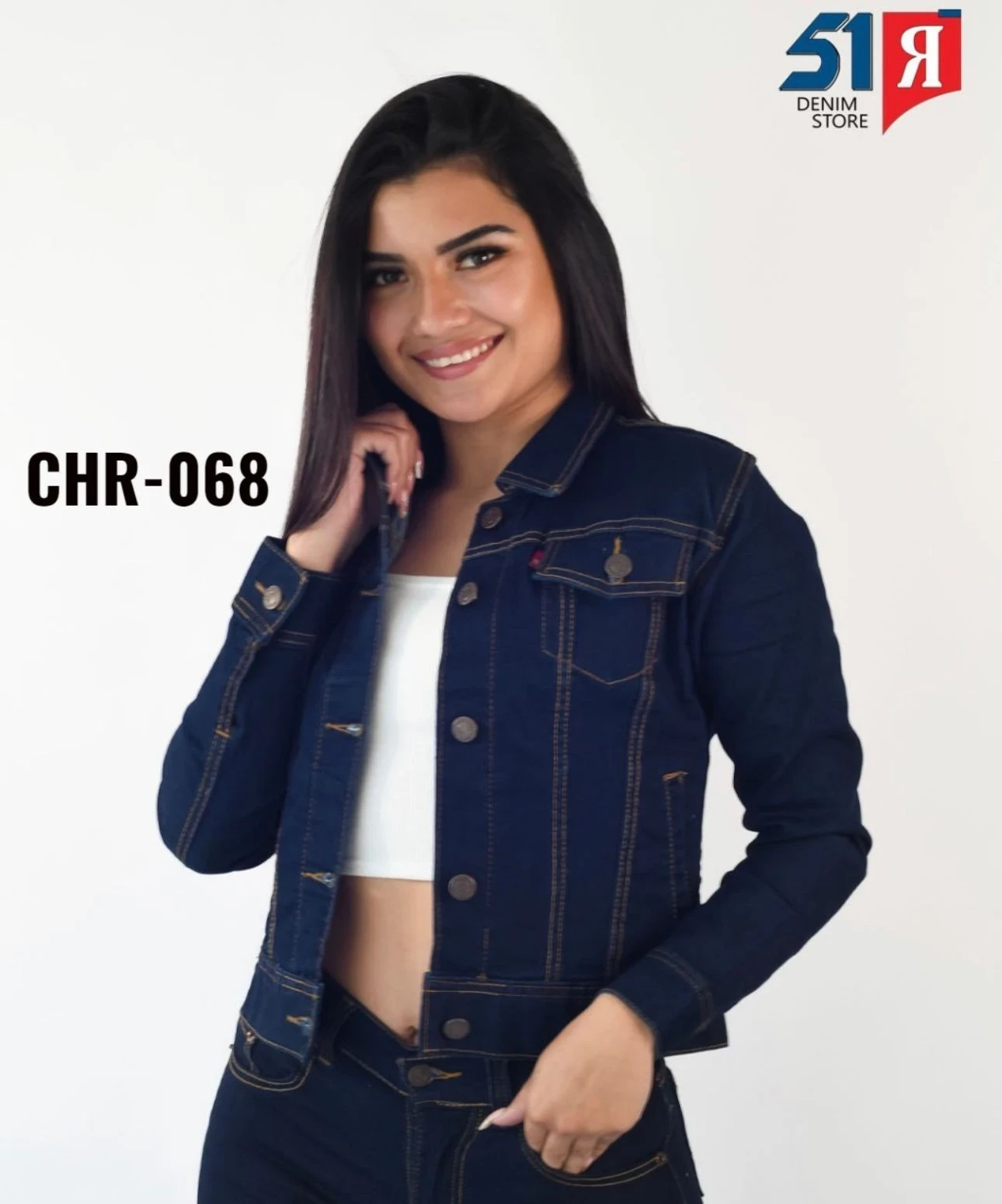 Chaqueta Jean Licrado Tipo Levis 4